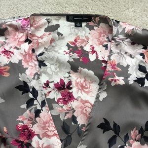 Silk flower blouse